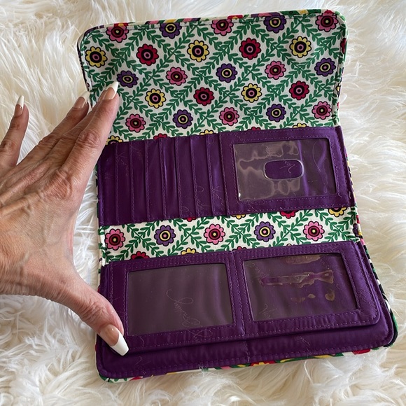 Vera Bradley full-size tri-fold wallet. - Picture 4 of 4